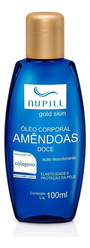 Nupill Gold Skin Óleo De Amêndoas Doce Colágeno - 100ml