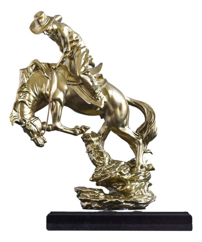 Escultura De Vaquero, Estatua Ecuestre De Vaquero, Creativa,