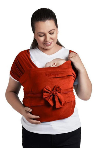 Sling Canguru Soul Mamma Vermelho Rust Tam M