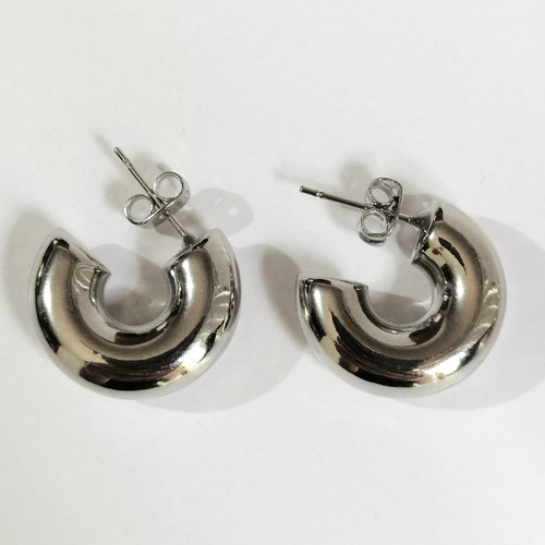Aretes Arracadas Infladas Oro Laminado
