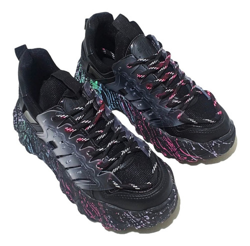 Imagen 2 de 6 de Zapatillas Enjoy Negro/multicolor