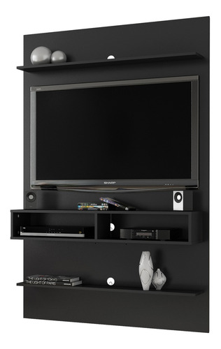 Painel Vega Para Tv De 47 Polegadas - Preto Fosco