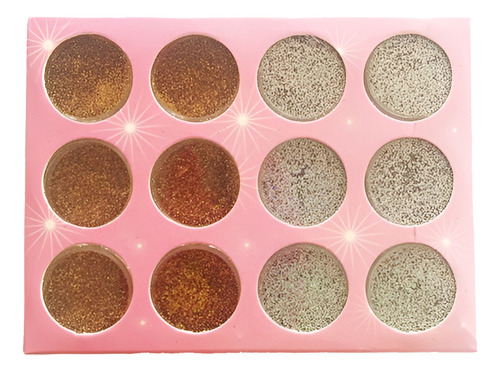 Polvo Para Efecto Escarcha Tornasol (variedad De Colores) X6