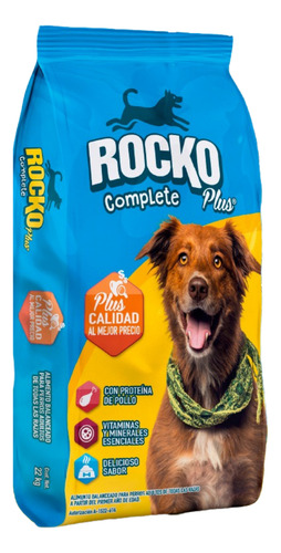 Rocko Plus Complete 20 Kg + Patas De Pollo 10 Pzas