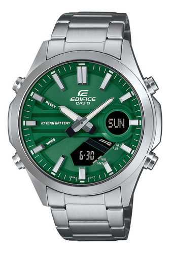 Relógio de pulso Casio EFV-C120D-3A com corria de aço inoxidável color prateado