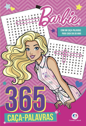 Barbie - 365 Caça-palavras, de Blanca Alves Barbieri, Paloma. Série 365 caça palavras Ciranda Cultural Editora E Distribuidora Ltda., capa mole em português, 2021