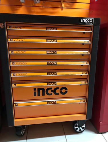 Imagen 9 de 10 de Gabinete Movil Ingco Con 162 Herramientas Rodante 7 Cajones