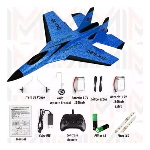 Hx Plano De Control Remoto The Su35 Top Glider De Juguetes