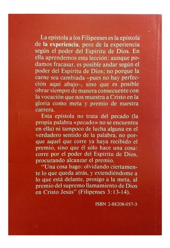 Epistola A Los Filipenses El Libro De La Experiencia