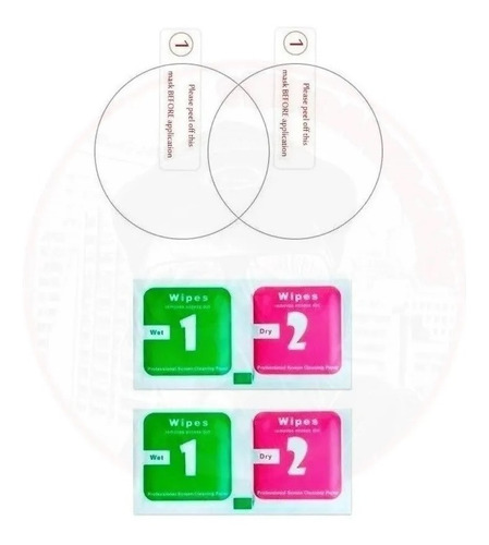 Imagen 3 de 4 de Mica Lamina Protector X2 Vidrio Templado Tic Watch Pro