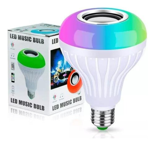 Lámpara Led Con Parlante Bluetooth Colores Rgb