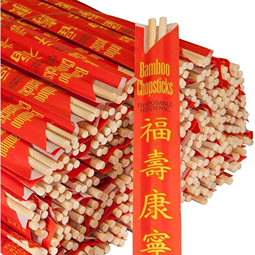 Palillos Bambú Desechable Premium 120 Sets Royal