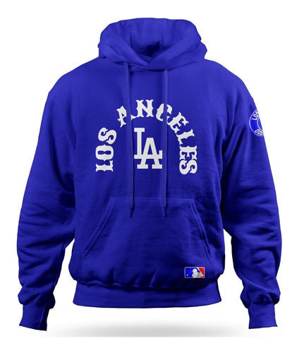 Sudadera Dodgers Los Angeles Beisbol Mlb Baseball Con Gorro