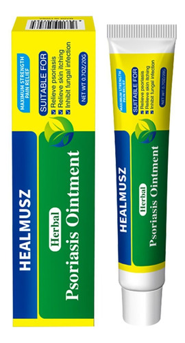 Healmusz Psoriasis Tratamiento Crema Calmante, 20g/0.7oz