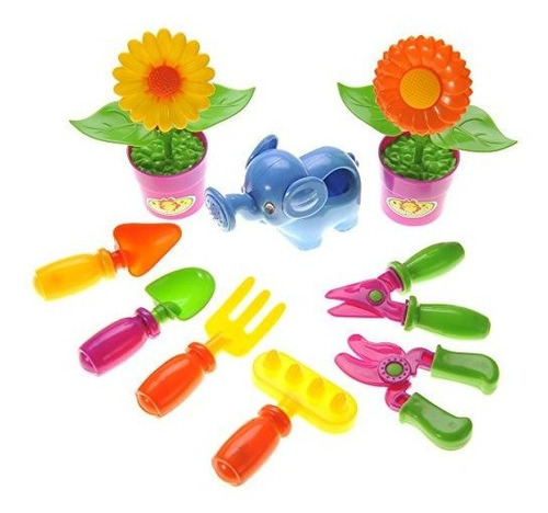 Juego De Herramientas Para Jardin Pequeño Powertrc - 9 Piez