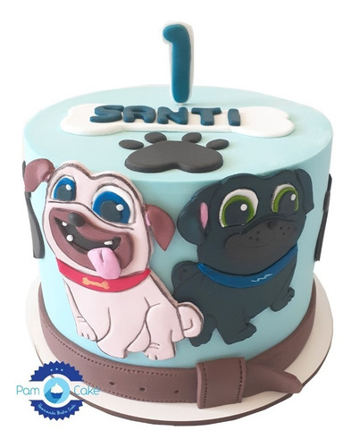 Torta Artesanal Puppy Dog Pals Perro Perritos