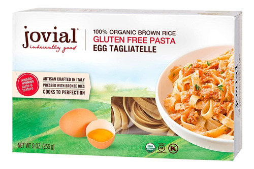 Pasta Organica Egg Tagliatelle Arroz Integral Gf 255g