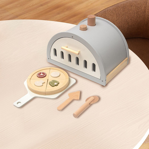 Juego De Juguetes De Madera Para Pizza, Desarrollo Creativo,