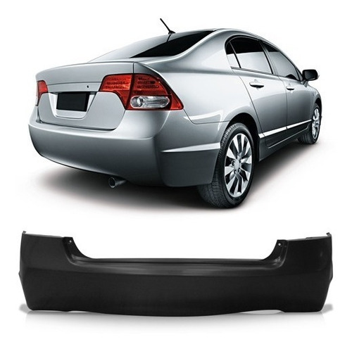 Parachoque Traseiro Honda New Civic 2007 2008 2009 2010 2011