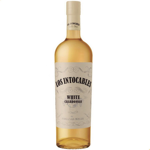 Vino Los Intocables Chardonnay White Blanco 750ml - Pack X6