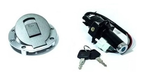 Imagen 2 de 4 de Llave De Contacto Zanella Rx 150 Completa Tapa Tanque Znorte