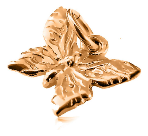 Pingente Borboleta Em Prata 925 Dourada 18k