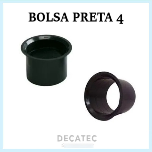 Kit 2 Bolsa Preta Vaso 4'' Celite Icasa Fiore Icepa Roca