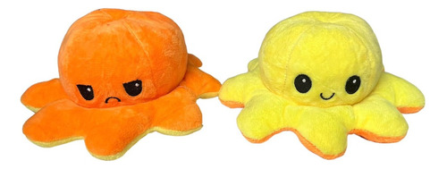 Peluche Pulpo Reversible 2en1 Emociones Calidad Premium Srj