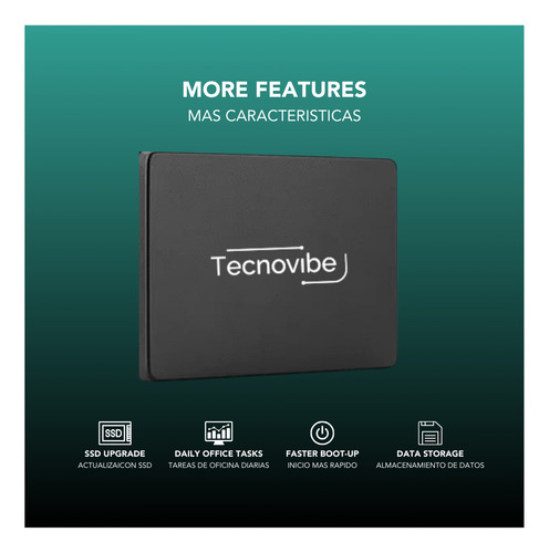 Disco Solido Interno Ssd 1tb Tecnovibe C870 2,5 Sata 3