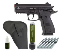 Comprar Pistola Co2 Blowback P226 Slide Metal + Coldre + Kit Esferas
