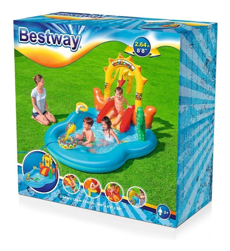 Imagen 8 de 8 de Parque Acuático Alberca Inflable Diseño Del Oeste Infantil