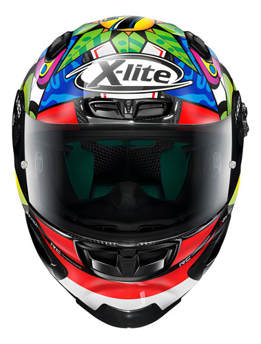 Casco de carbono X-lite X-803 Rs Chaz Davies Ducati, talla 55/56 (s), color negro