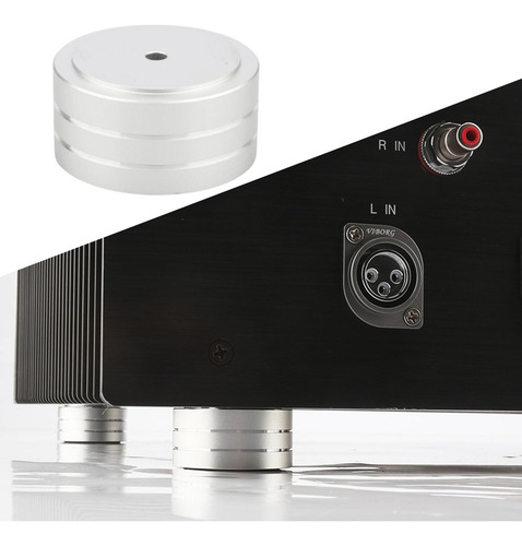 4 Pies De Altavoz De Aluminio Almohadilla De Pie De