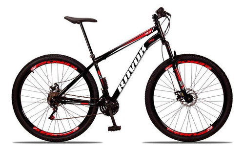 Bicicleta Mountain Bike 21v Aço Suspensão Shimano Vermelho