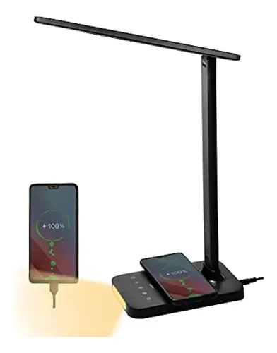 comprar Lámpara De Escritorio Led Con Cargador Inalámbrico, Puerto D