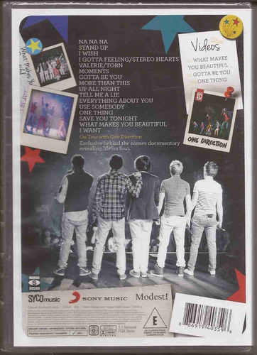One Direction - Dvd - Up All Night The Live Tour