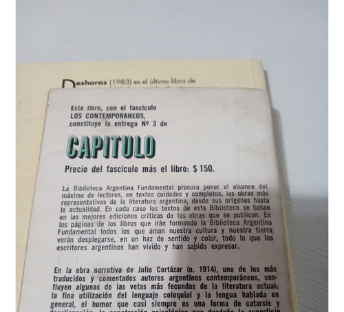 Julio Cortazar X7 Deshoras Rayuela Bestiario Ceremonias Arma (Usado)