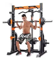 Comprar Rack Multifuncional Sentadillas Dominadas Y Sistema De Poleas - Jaula Smith Apto Gimnasio Y Hogar - Multigimnasio Multigym Ideal Sentadillas Body Skull 8000