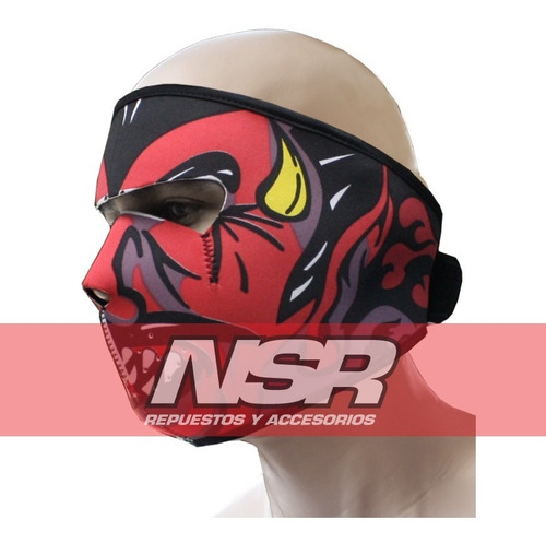 Mascara Calavera Neoprene Gruesa Bici Ski Tactica Nsr Motos