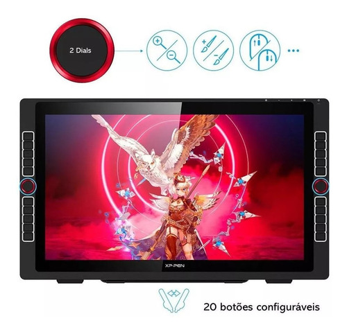 Mesa Digitalizadora Com Display Xp-pen Artist 22r Pro Black Black (Recondicionado)