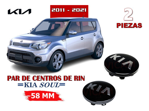 2 Centros De Rin Soul 2011-2021 58 Mm Negro/logocrom