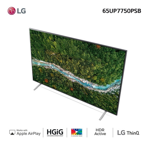 Imagen 7 de 10 de Smart TV LG AI ThinQ 65UP7750PSB LED webOS 6.0 4K 65" 100V/240V