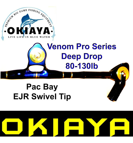 Okiaya Venom Pro The Savage Deep Drop Bent Butt Pac Bay Rod