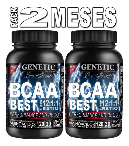 Bcaa Best Ratio 12.1.1 Leucina Valina Isoleucina Vit Genetic