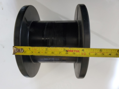 Carrete De Plastico Negro Vacio 6 Diametro 4-3/8 Alambre