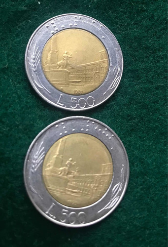 Lote De 11 Monedas Liras Italianas (Usado)