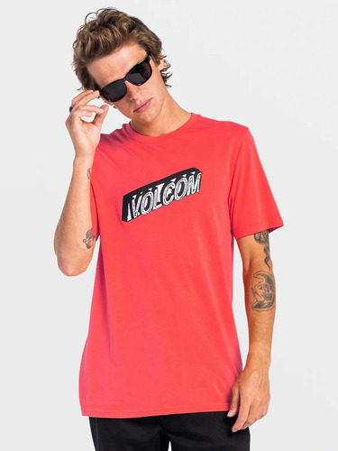 Polera Lexip Ss Tee Hombre Rojo Volcom