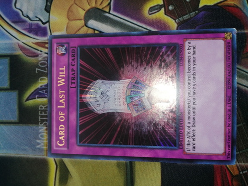 Card Of Last Will Yu-gi-oh! Original Konami