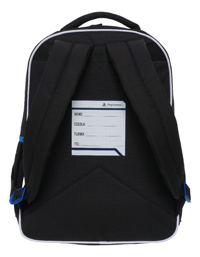 Mochila Playstation Focus Preto Lisa