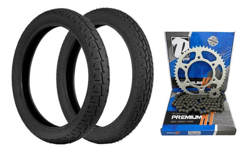 Par Pneu Str6000 Titan 150 Com Relação